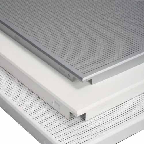 Aluminium metal ceiling suspended clip-in ceiling tiles for hotel